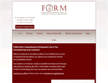 Tablet Screenshot of formortho.com